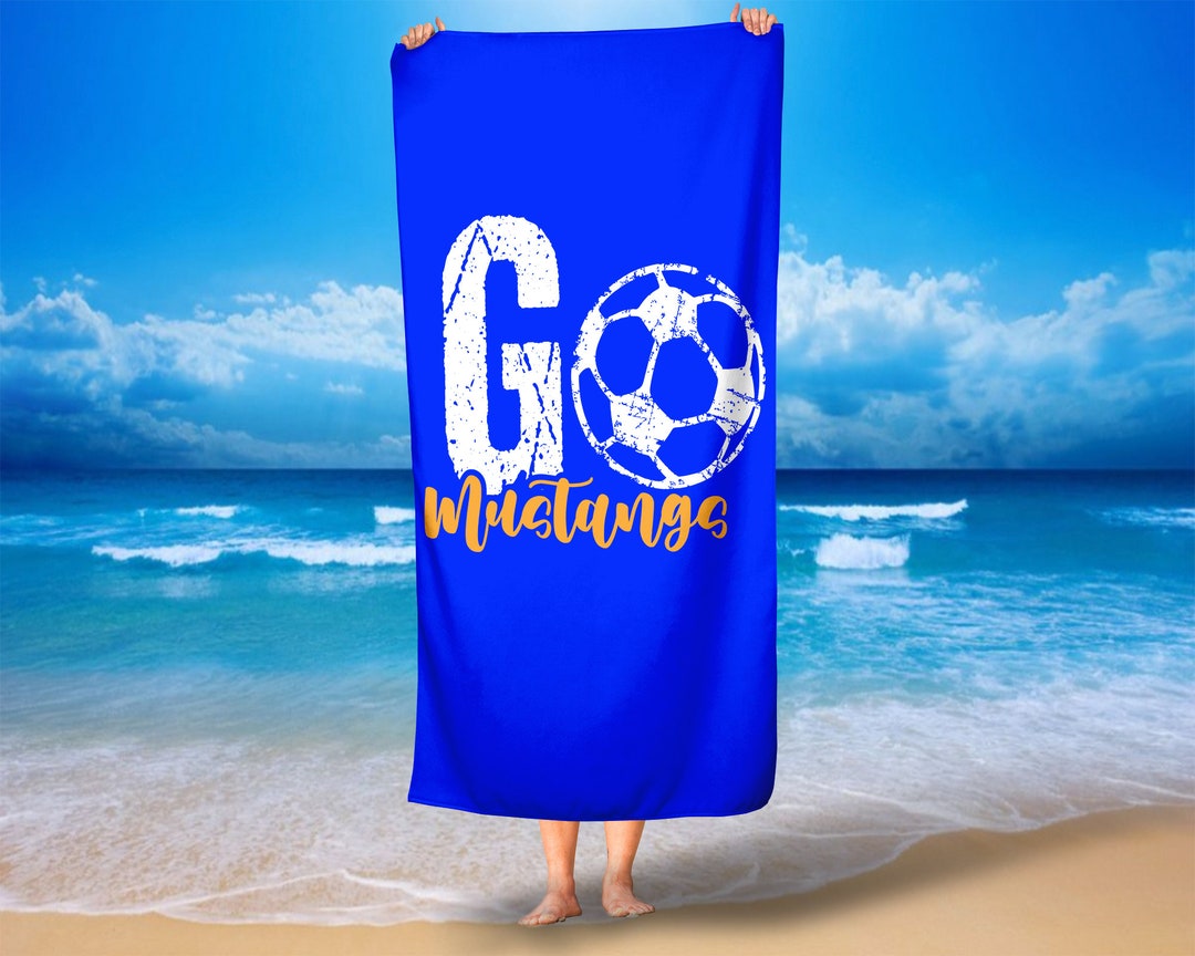 Custom Soccer Beach Towelsoccer Team Color Beach Towelcustom Etsy