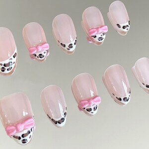 Prensa personalizada en uñas/Prensa de fiesta en uñas/Regalo de uñas de boda/Uñas japonesas/Uñas de almendra/Uñas estilo y2k/Uñas estilo francés