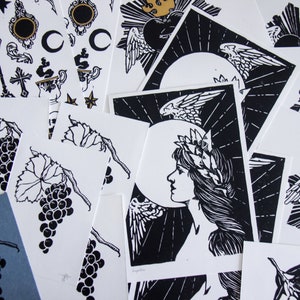Second Impressions - Original Hand Printed Linocut