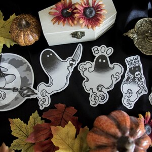 Stickers Halloween de petits fantômes en vinyle