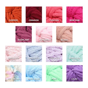 Chunky Yarn Chenille Pillow and Blanket Yarn, for Arm Knitting, Hand Knitting, Super Soft Jumbo Yarn image 3
