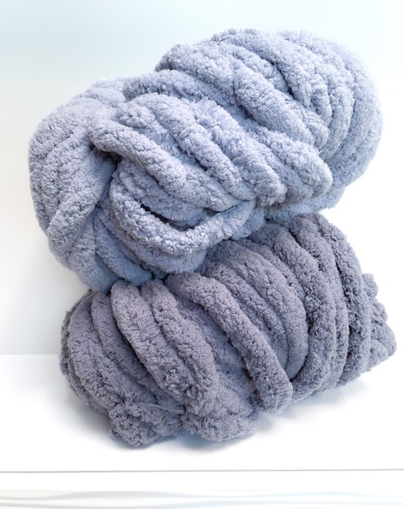 Chenille Yarn Giant Puffy Plush Yarn for Arm Knitting Finger