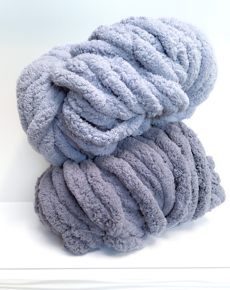 Chunky Yarn Chenille Pillow and Blanket Yarn, for Arm Knitting, Hand Knitting, Super Soft Jumbo Yarn image 6