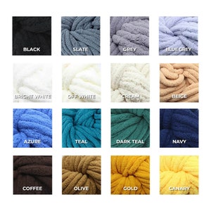 Chunky Yarn Chenille Pillow and Blanket Yarn, for Arm Knitting, Hand Knitting, Super Soft Jumbo Yarn image 2