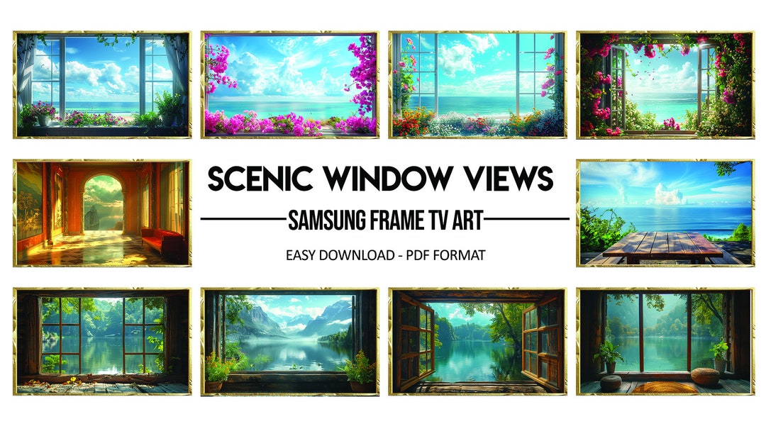 Scenic Window Views Art | 4K Frame TV Digital Download - Etsy UK