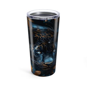 Black Panther, Black Jaguar, Tumbler 20oz, sublimated tumber, gift ideas for spouse, travel tumbler, eco friendly tumblers, wedding tumblers