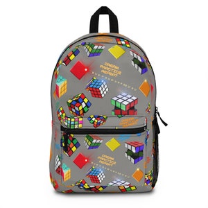 Beautiful Cube Design Backpack, Elegant Design Bag, Gift, Backpack for Cube Enthusiast, Gift for Students, Speedcube Competitors Bag