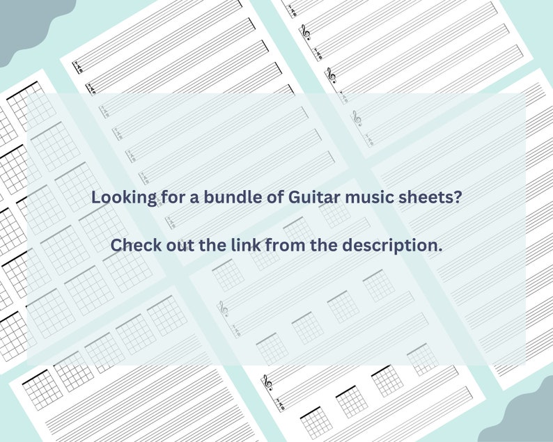 Printable Guitar Chord TAB Music Sheet | Blank Guitar Music Paper ...