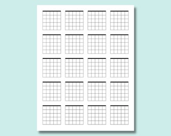 Guitar Chord Grid Sheet Blank Guitar Chord Chart Paper A4 - Etsy