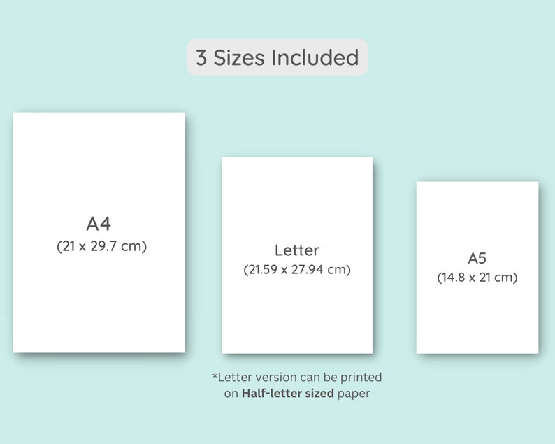 Set of 6 Printable Guitar Music Sheet Bundle 18 Templates Guitar Chord Tab Music Paper Guitar Tablature A4, A5, Letter PDF Download zdjęcie 8