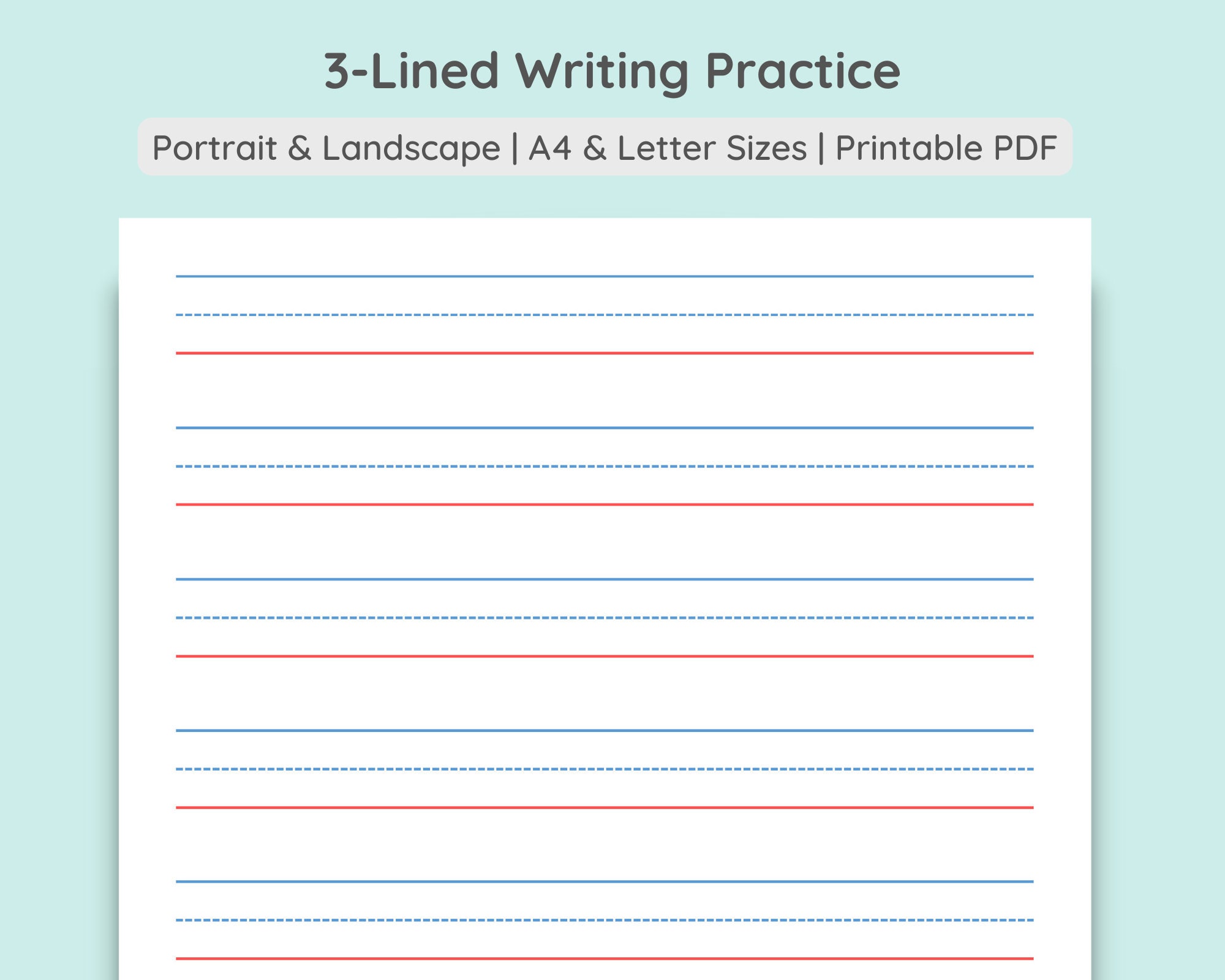 3-lined-writing-practice-paper-handwriting-penmanship-calligraphy-sheet-colored-grey-portrait-landscape-a4-letter-pdf-download-etsy