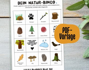 Nature Bingo - for Autumn & Winter | Great Printable PDF Template | Nature Bingo for Kids | Outdoor Games | Discover Nature