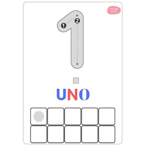 Montessori number activity sheets