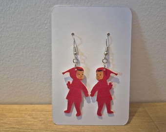 The Snowy Day Ezra Jack Keats Book Character Earrings Teacher Earrings Dangle Earrings Jewelry Accessories