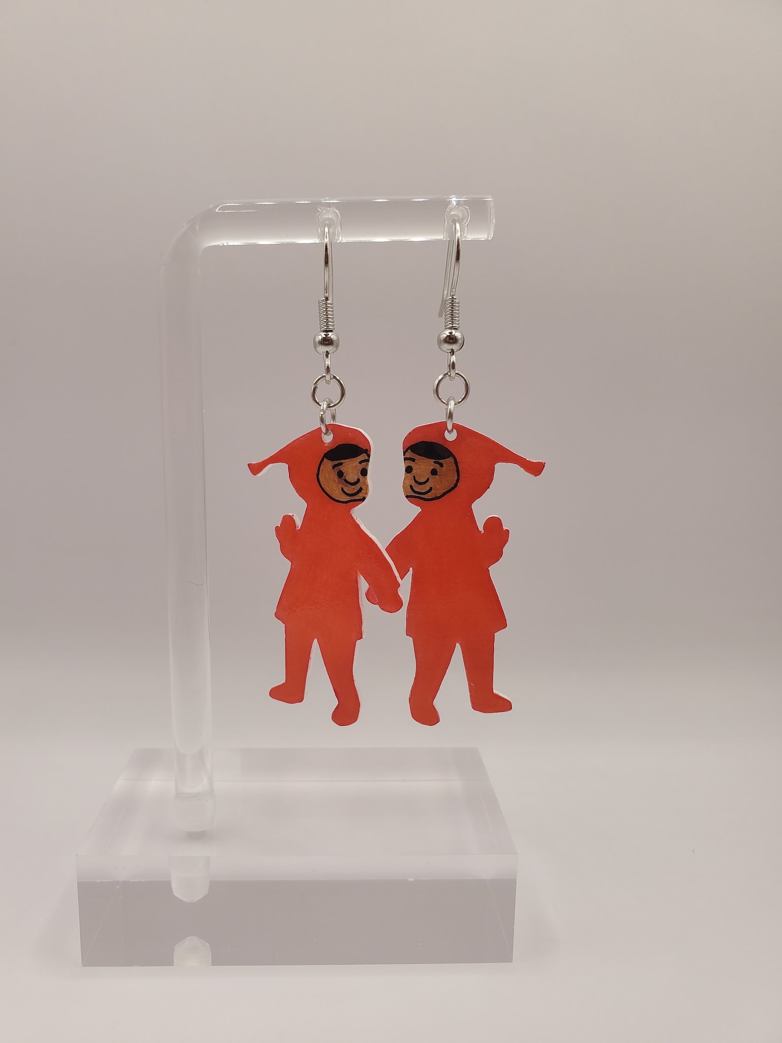 The Snowy Day Ezra Jack Keats Book Character Earrings