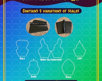 Dragon Scale Add-On Pack #2 - Digital Pattern for Leathercraft