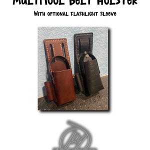 Patrón de funda para cinturón de herramientas múltiples para artesanos del cuero: descarga digital instantánea