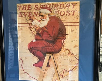 Saturday Evening Post Cover Only Dec 17 1938 Christmas Norman 