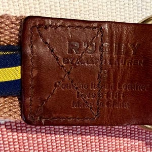 Ralph Lauren Leather D Ring Belt - Etsy