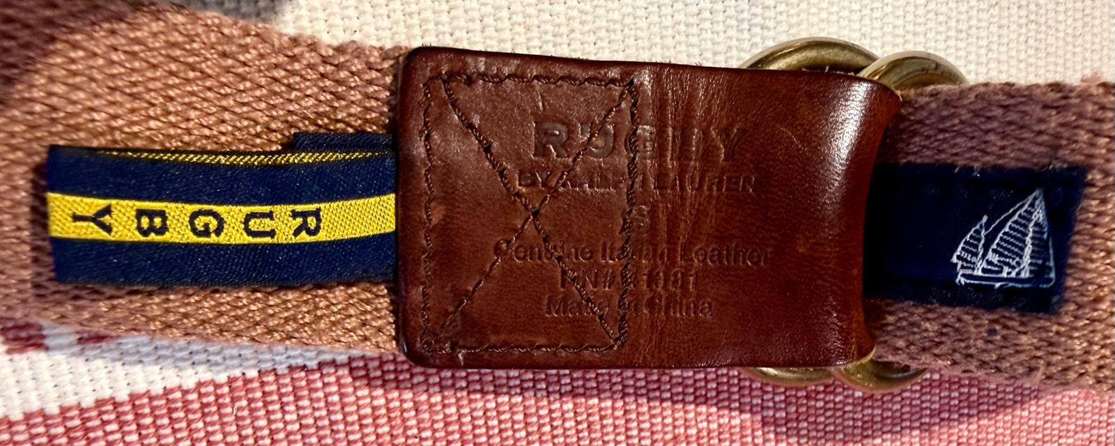 Vintage Rugby by Ralph Lauren Sailboat Solid Brass D-ring  display picture 1