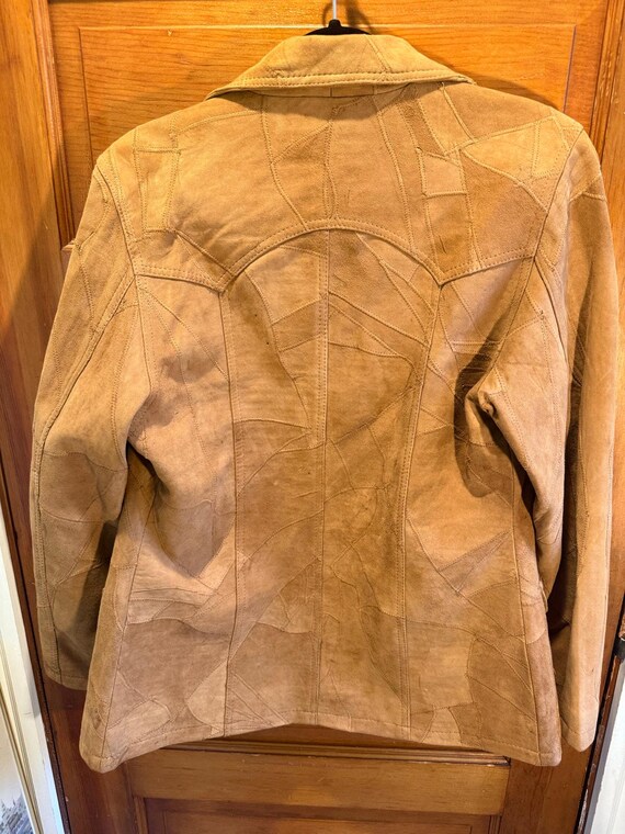 Vintage Suede Patchwork Blazer - image 2