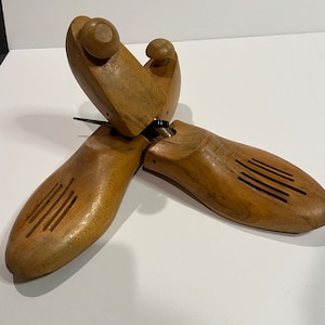 Vintage wooden shoe forms