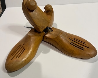 Vintage Schuhformen aus Holz