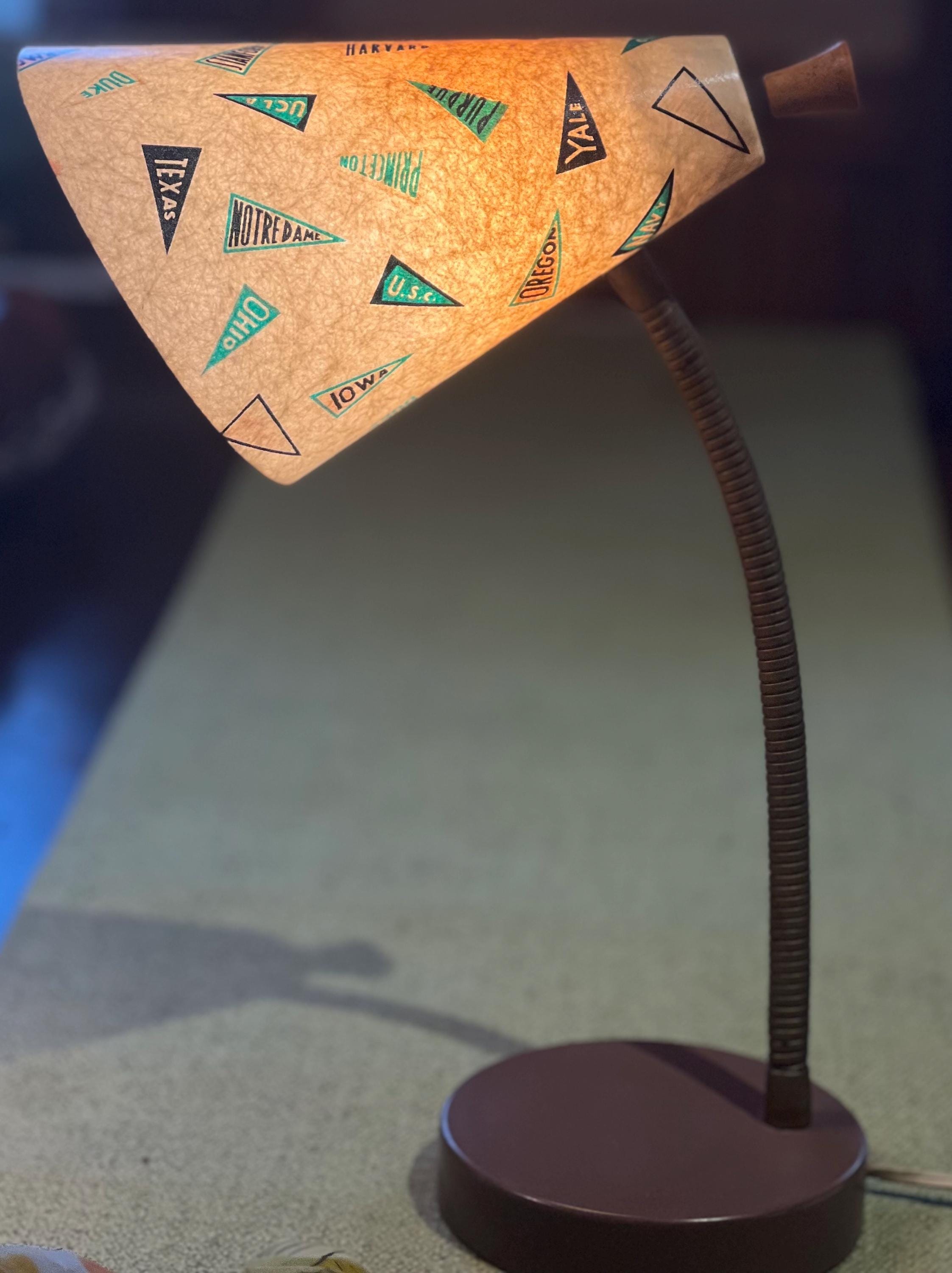 Diy Cardboard Table Study Lamp Diy Vintage Collegiate Pennants