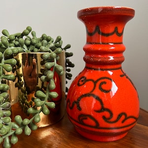 Vintage Flora Gouda Holland Keramiek  Vase, 1970s