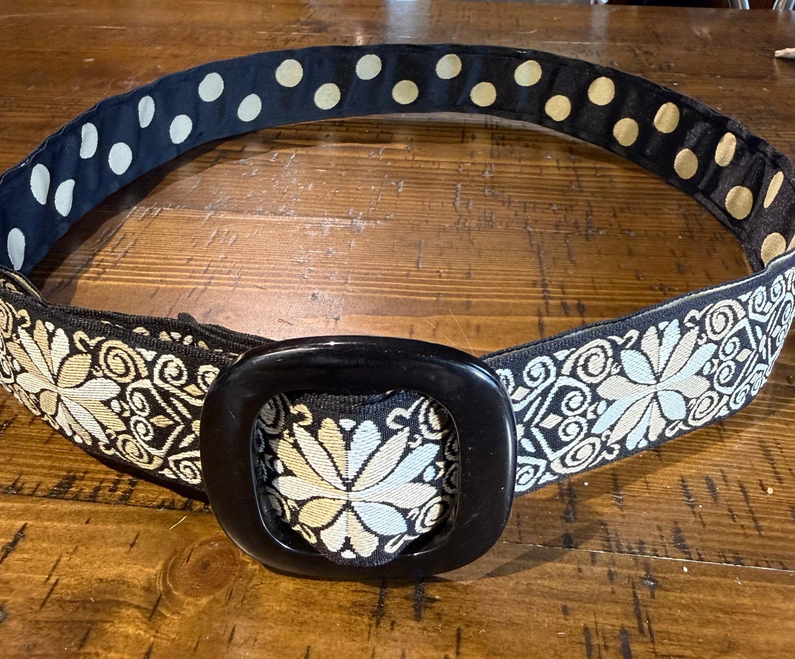 Vintage Metal Elastic Belt Floral Buckle Hippie Flexible Women main image 3