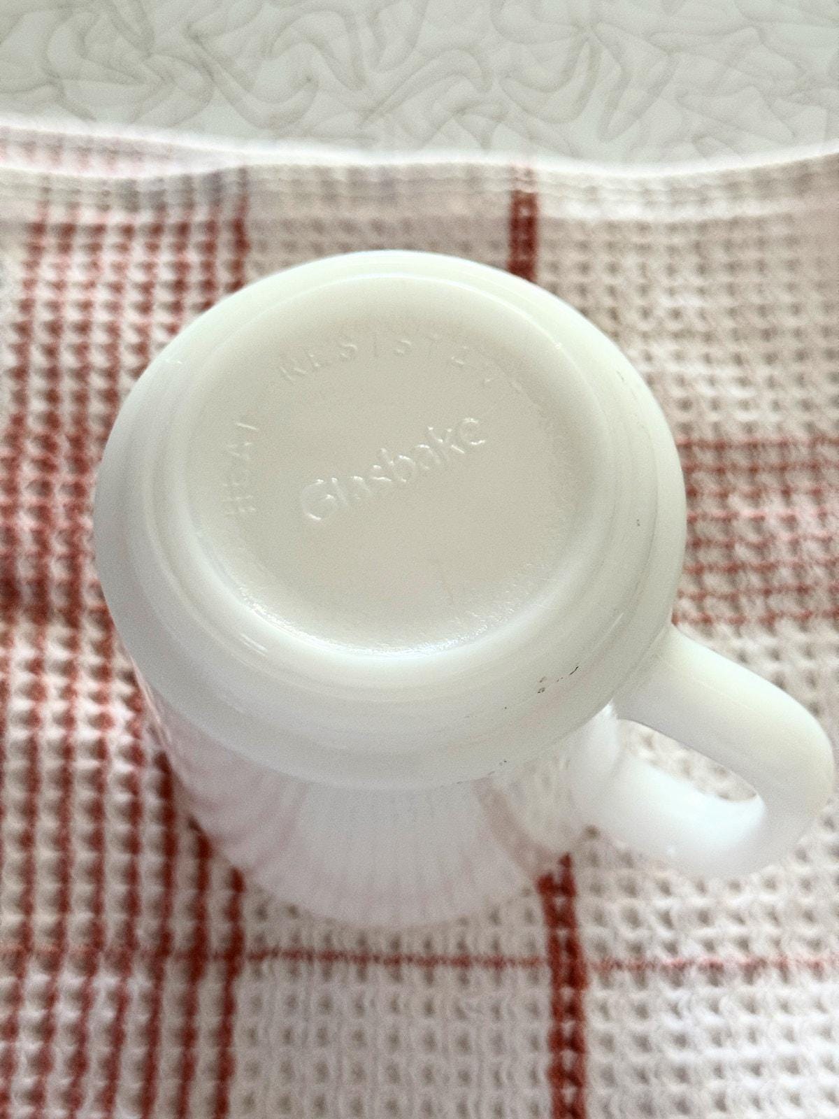 Vintage Glasbake Apple Mug | Milk Glass