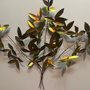 Mid Century Brutalist Tree of Life Brass and Copper Wall Sculpture