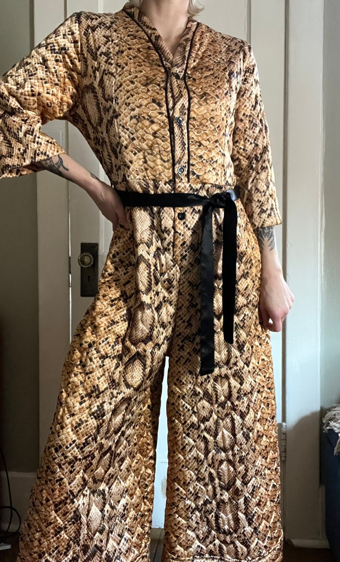 H&m snakeskin jumpsuit hot sale
