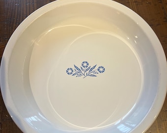 Vintage Blue Cornflower Corelle Pie Plate P-309