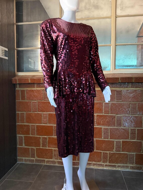 oleg cassini red dress Vintage Oleg Cassini Couture Dress Now on Sale