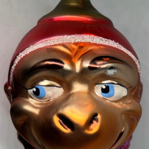 1990s Christopher Radko “Monkey Face” ornament