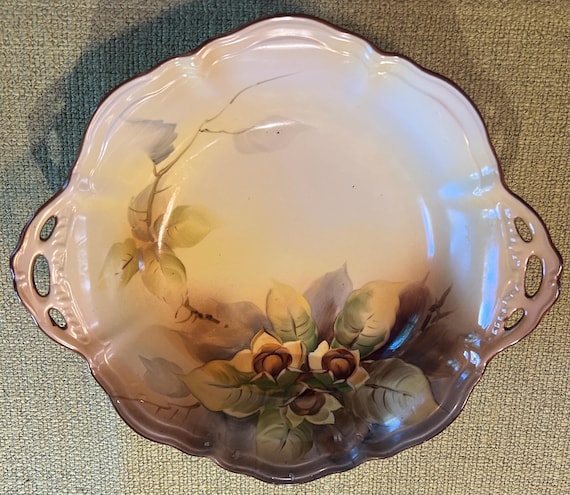 Antique Handpainted 1920s Noritake Japan Nut Dish