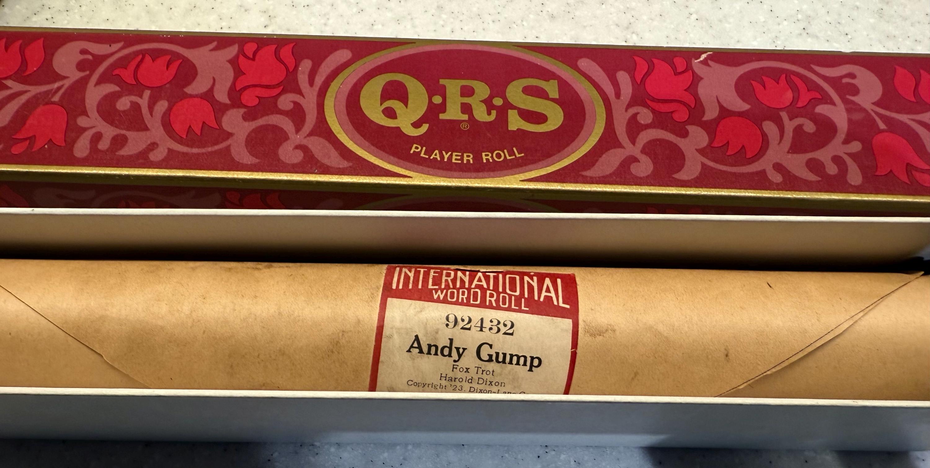 3 rulli per pianoforte QRS vintage: ci deve essere una fodera in