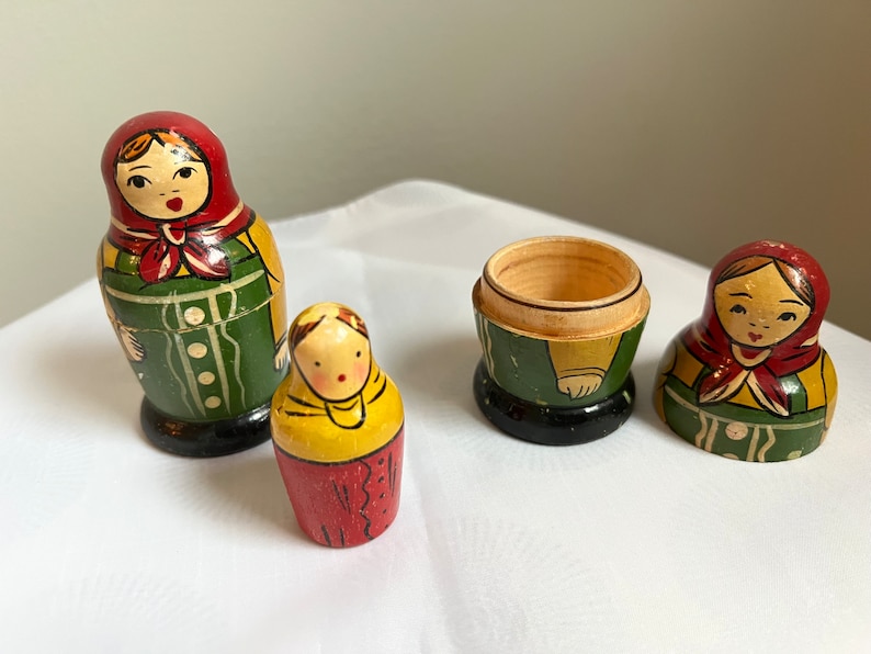 Vintage Russian Nesting Dolls Etsy