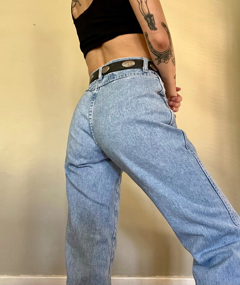 Vintage 80s Wrangler Silverlake Acid Wash Denim Jeans: Western Mom Jeans image 2