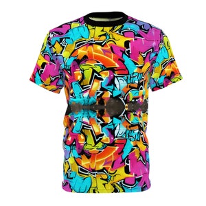 Graffiti Style, Abstract Style,  Unisex Cut & Sew Tee