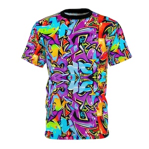 Graffiti Style, Abstract Style,  Unisex Cut & Sew Tee