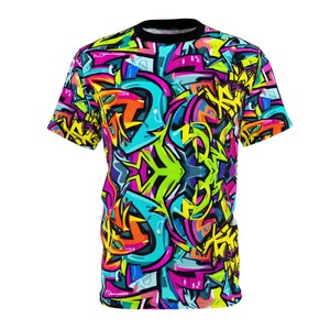 Graffiti Style, Abstract Style,  Unisex Cut & Sew Tee