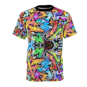 Graffiti Style, Abstract Style,  Unisex Cut & Sew Tee