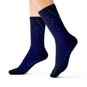 All Over Print Socks, Abstract Style, Paint Design