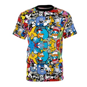 Graffiti Style, Abstract Style,  Unisex Cut & Sew Tee