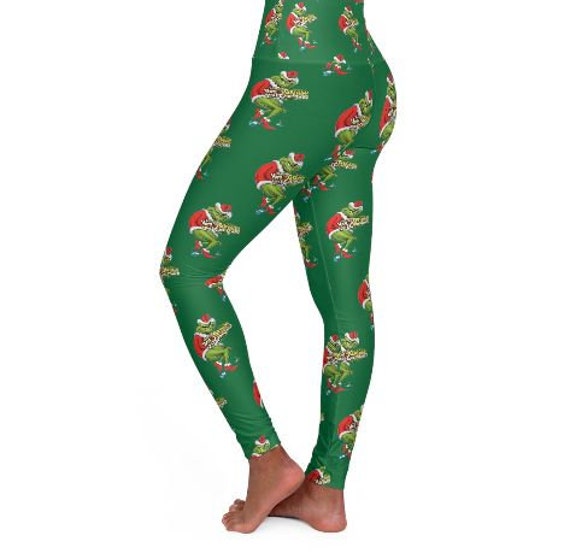 A Cozy Grinch Leggings Festive Fun Holiday Wear for Grinch Lovers Etsy Australia