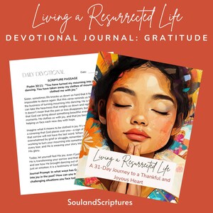 Gratitude: Living a Resurrected Life Devotional Journal for Christian Women Scripture Study & Journaling Prompts