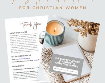 The Simple Purpose Planner for Christian Women | Faith-Based Productivity & Goal Setting | Christian Journal