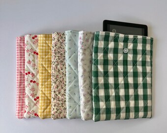 Kindle Sleeve - Handmade, Quilted, Cute Kindle Cover, Case, Gift